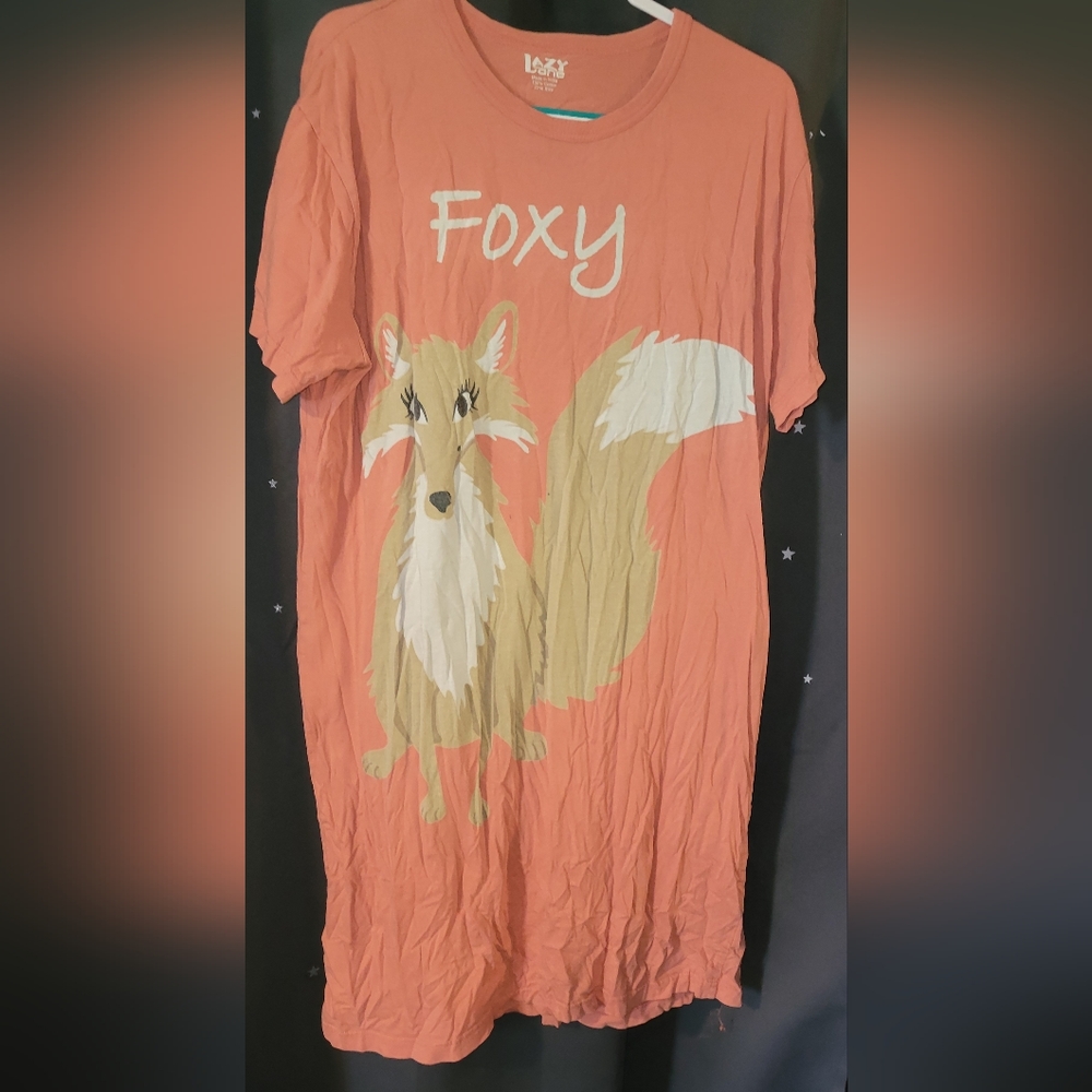 Foxy long sleep shirt